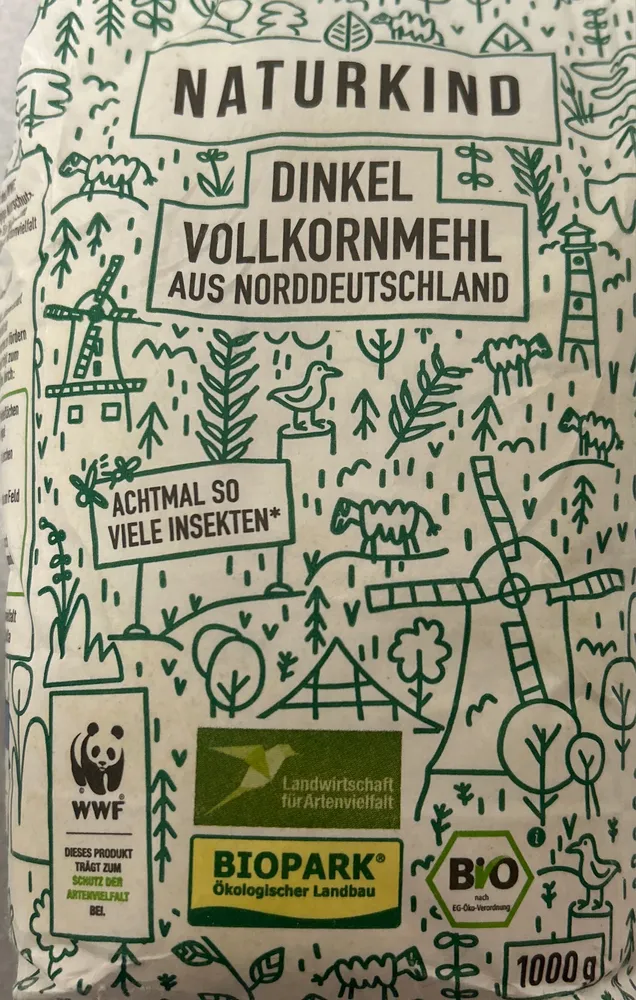 Dinkelvollkornmehl aus Norddeutschland
