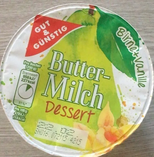 Butter Milch Dessert