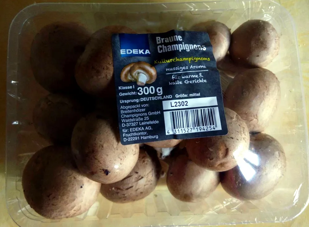 Braune Champignons
