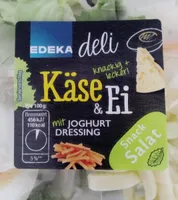 Salatschale Käse & Ei mit Joghurt Dressing