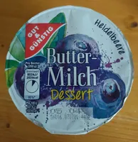 Buttermilch Dessert Heidelbeere