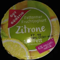 Fettarmer Fruchtjoghurt 1,8% , Zitrone