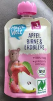 Bio-Fruchtmus - Apfel, Birne & Erdbeere