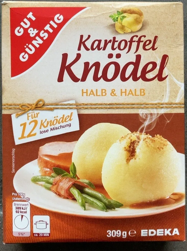 Kartoffel Knödel halb & halb