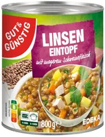 Linsen Eintopf mit Fleisch