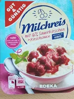 Milchreis mit Sauerkirschen