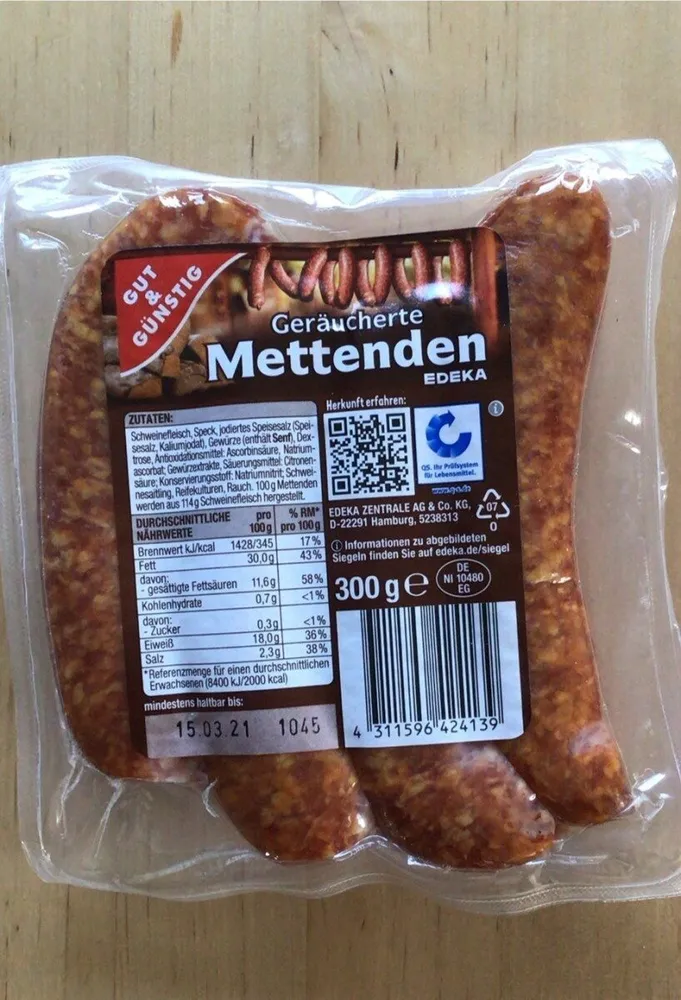Geräucherte Mettenden