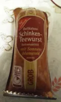 Delikatess Schinken-Teewurst Spitzenqualität mit Sonnenblumenöl GROB