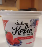 Sahne-Kefir auf Erdbeer