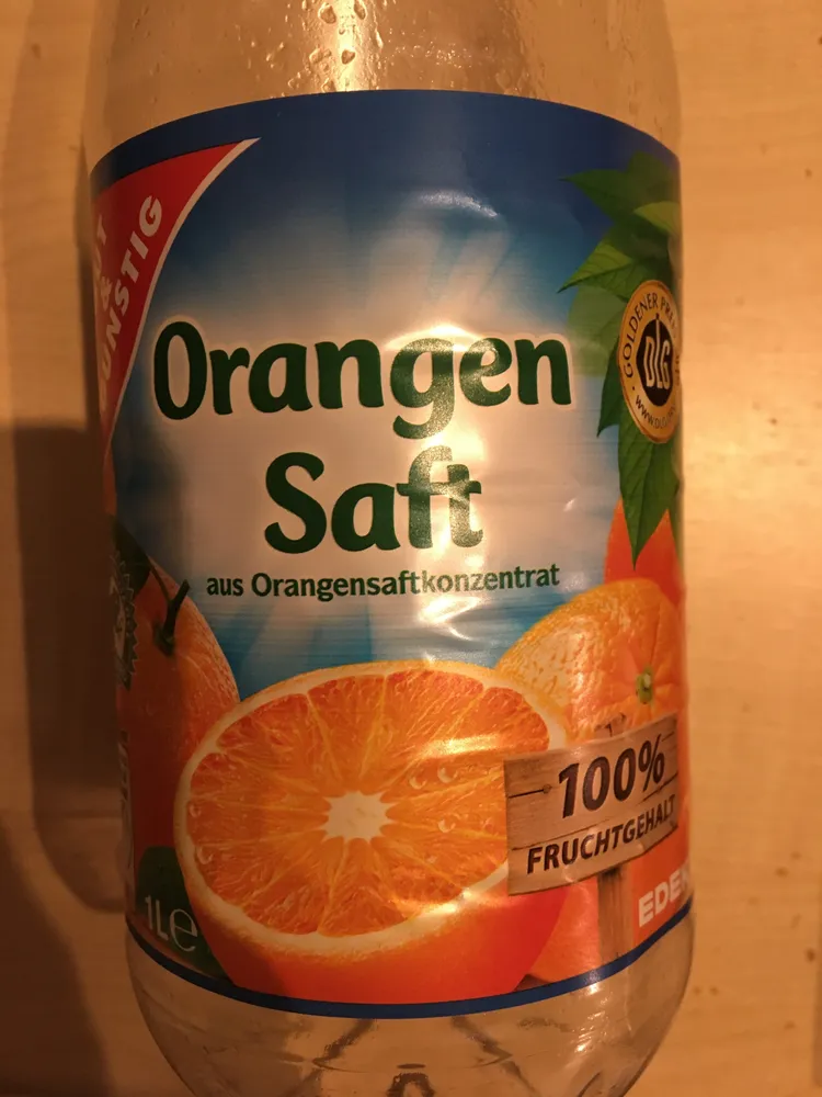 Orangensaft Aus Orangensaftkonzentrat