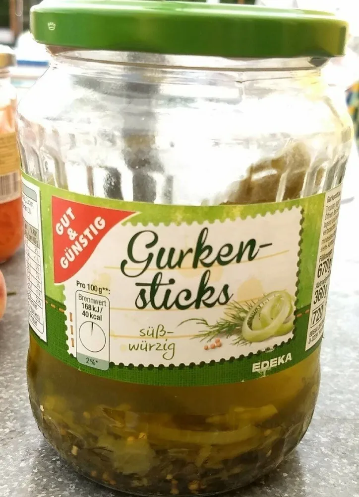 Gurkensticks süß-würzig