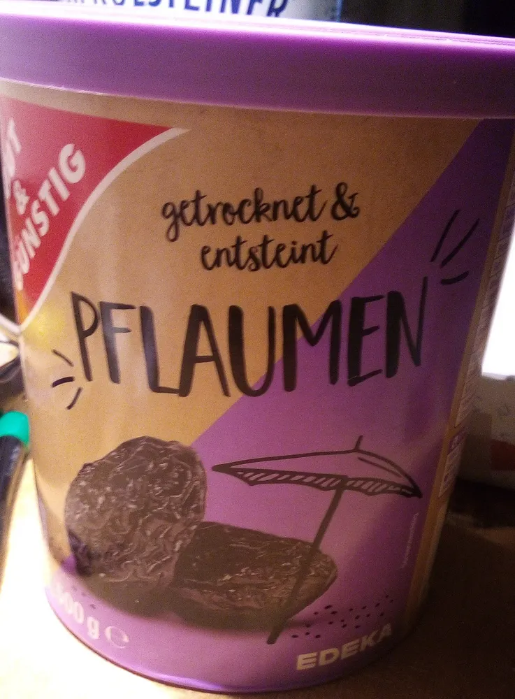 getrocknet & entsteint PFLAUMEN