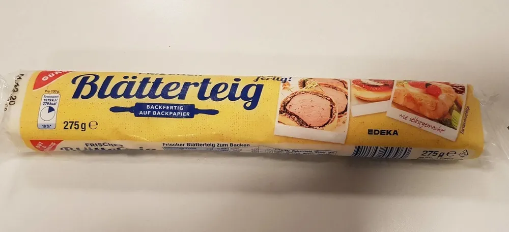 Frischer Blätterteig