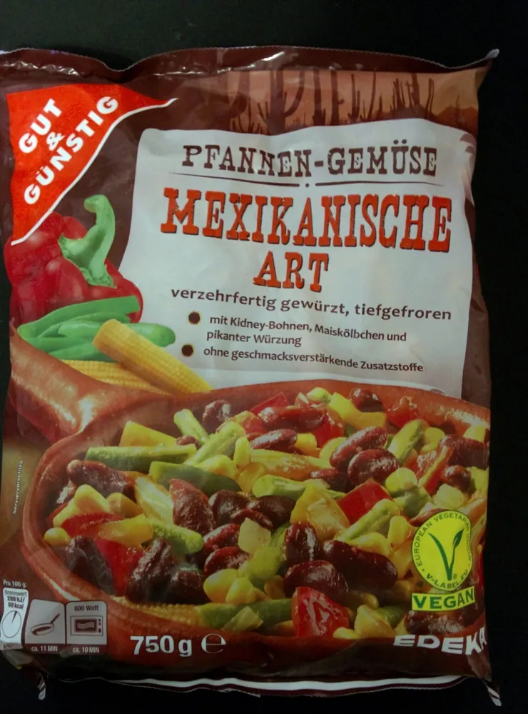 Pfannen-Gemüse mexikanische Art
