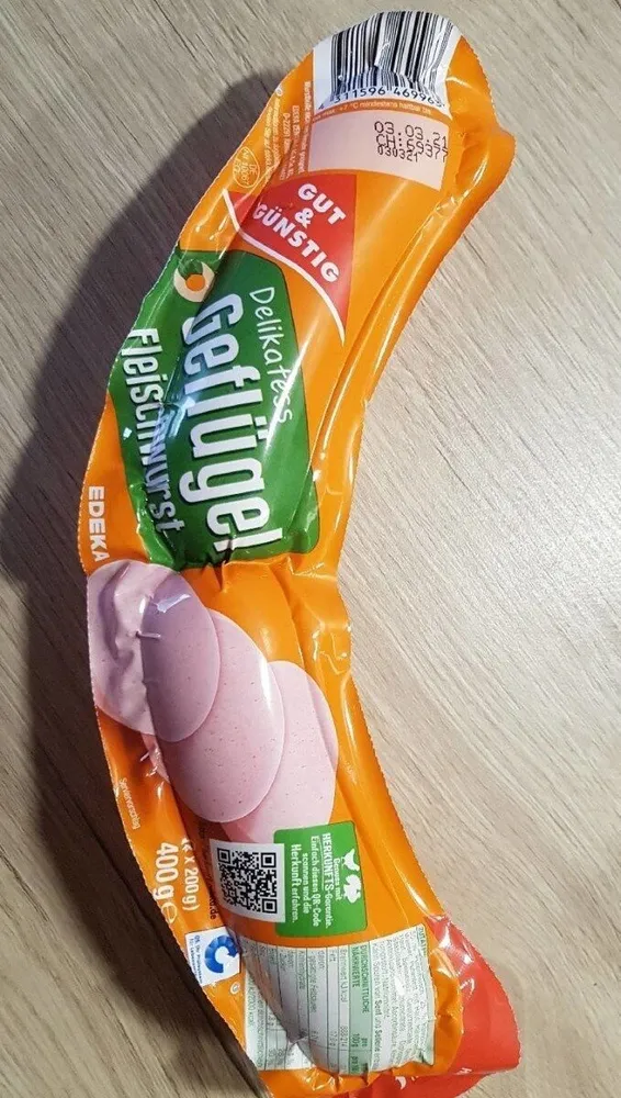 Delikatess Geflügel Fleischwurst