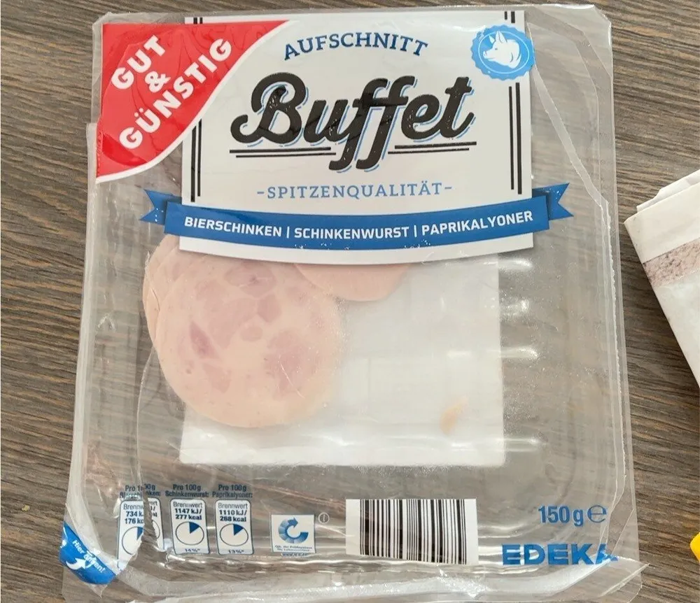 Aufschnitt Buffet Gut & Günstig Bierschinken