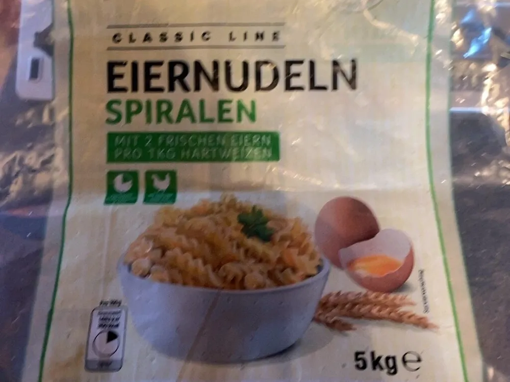 Nudeln Eiernudeln Spiralen