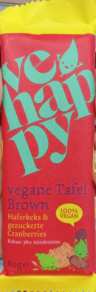 vegane Tafel Brown