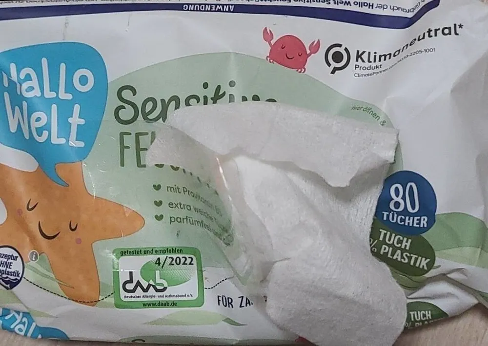 Sensitive feuchtetucher