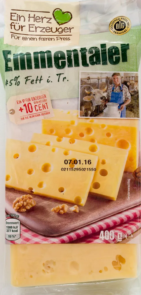 Emmentaler 45% Fett i. Tr.