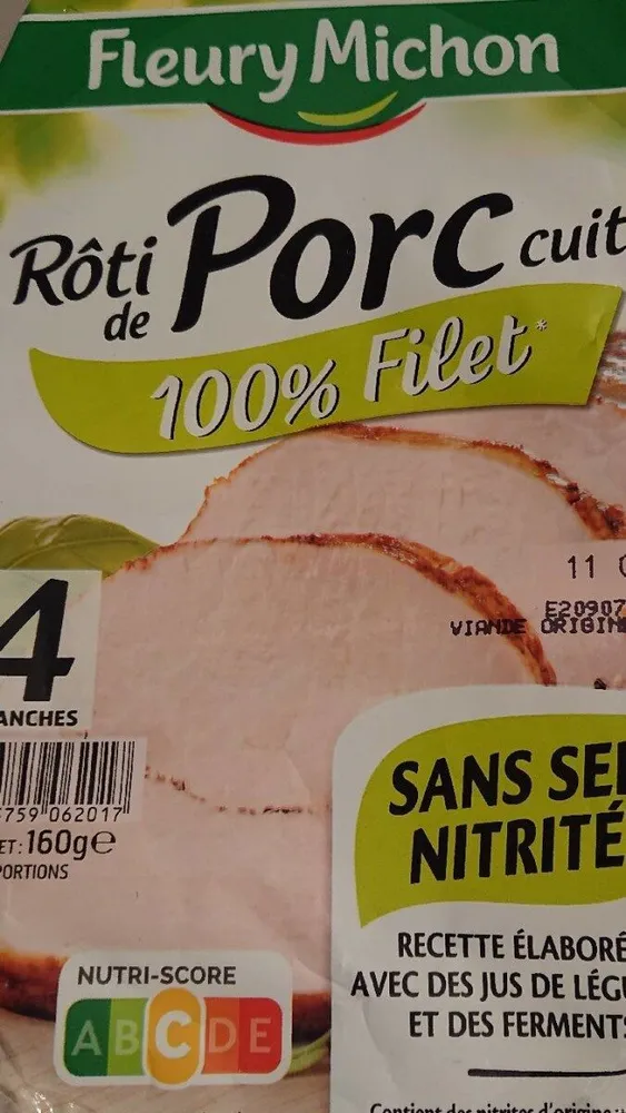 Rôti de porc cuit 100% filet