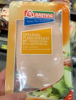 Geflügelfleischwurst mit zugesetzten Ballaststoffen