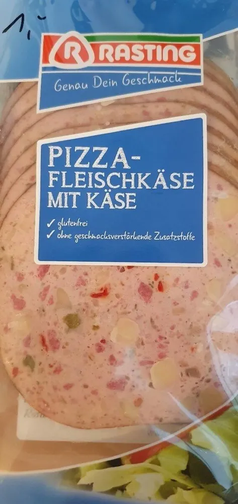 Pizzafleischkäse mit Käse