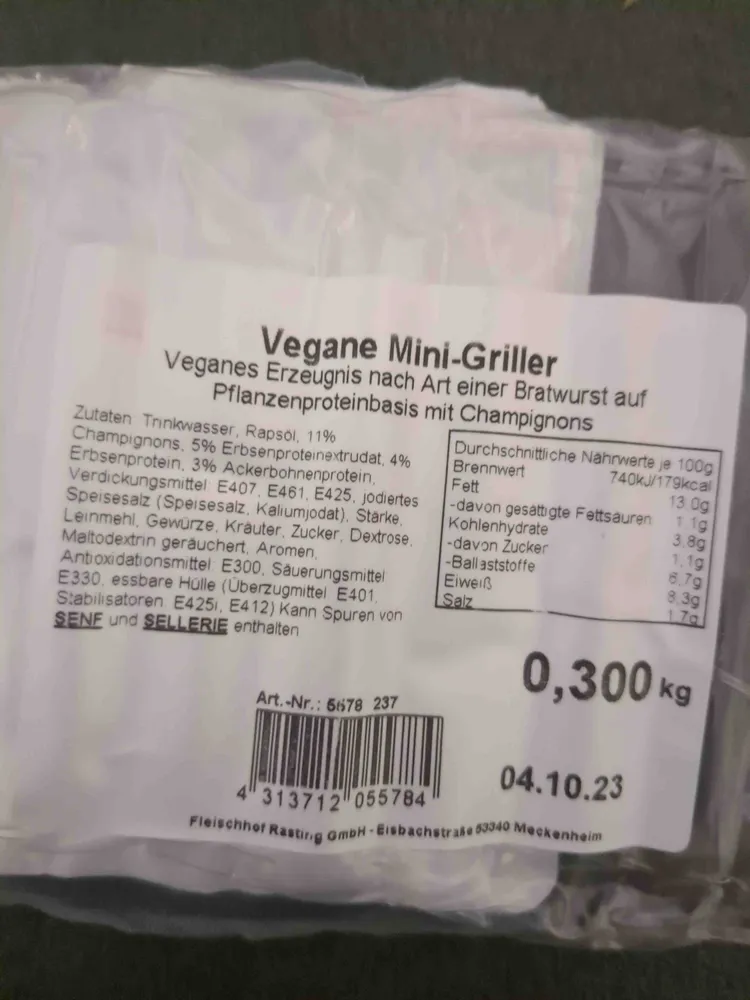 Vegan Minigriller