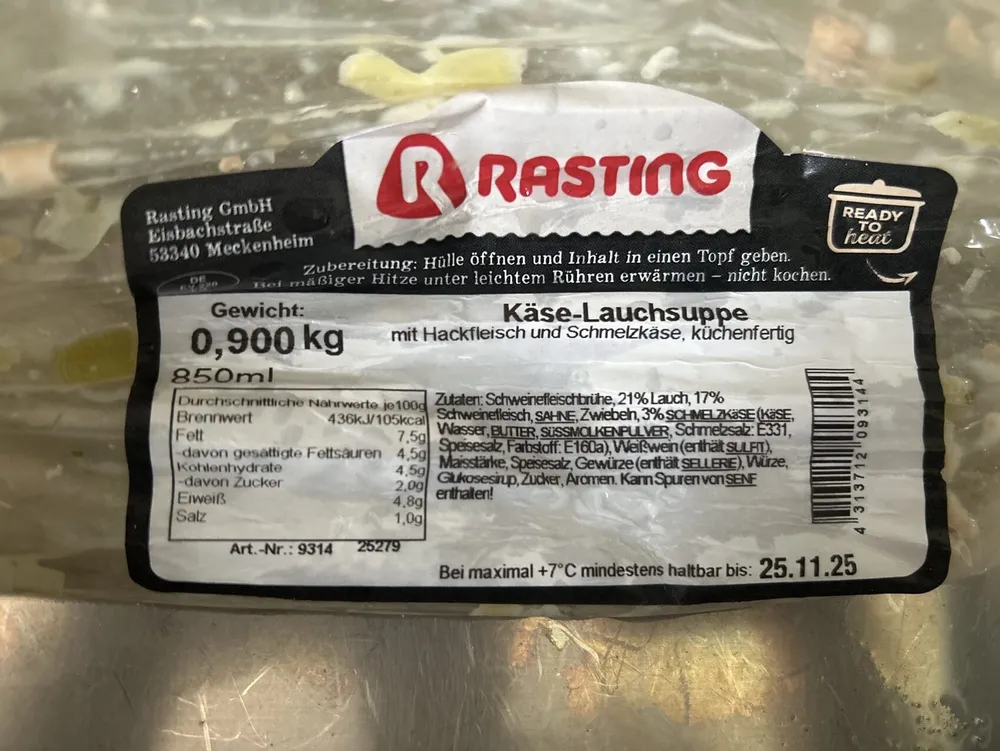 Käse Lauch Suppe
