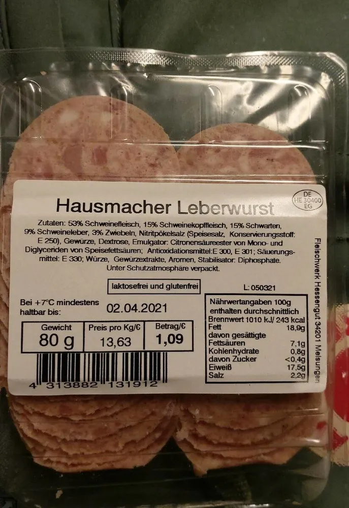 Hausmacher Leberwurst