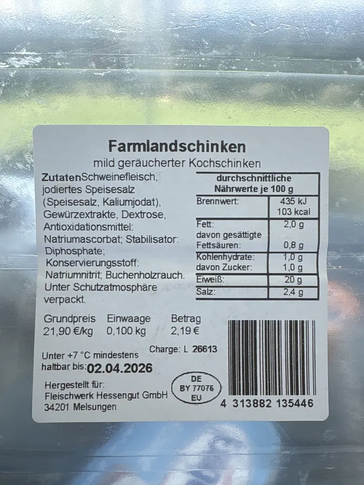 Farmlandschinken