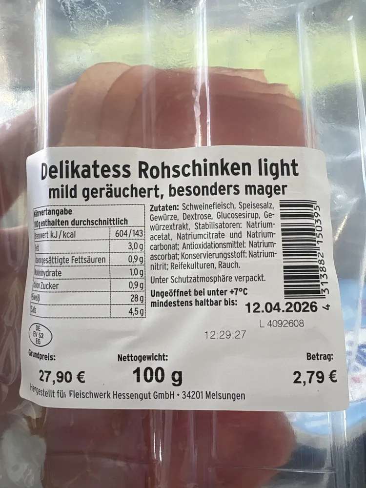 Rohschinken (Light)