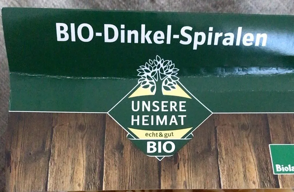 Bio-Dinkel-Spiralen
