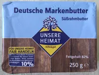 Deutsche Markenbutter Süßrahmbutter
