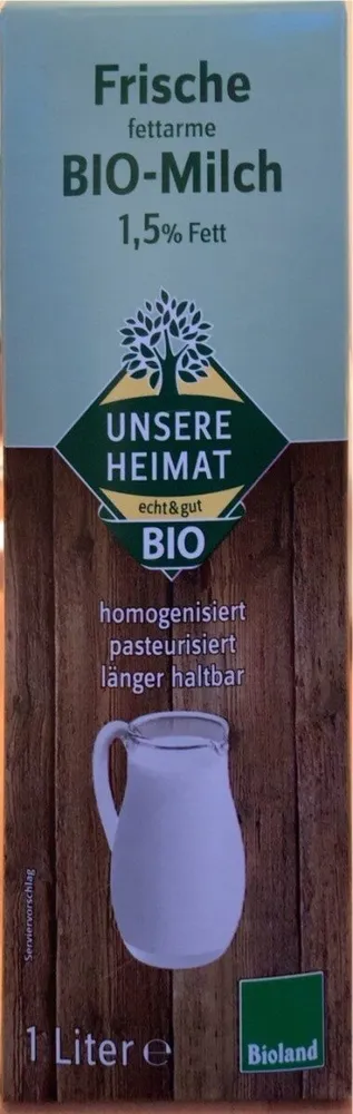 Fettarme Bio-Milch 1,5%