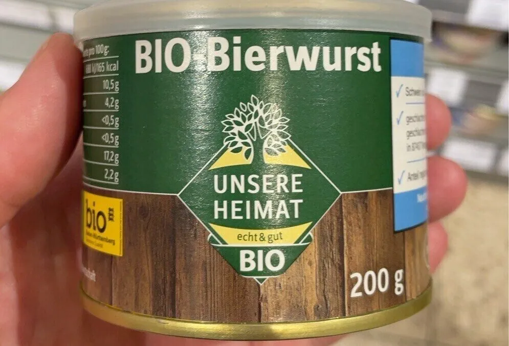 Bio bierwurst