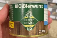 Bio bierwurst