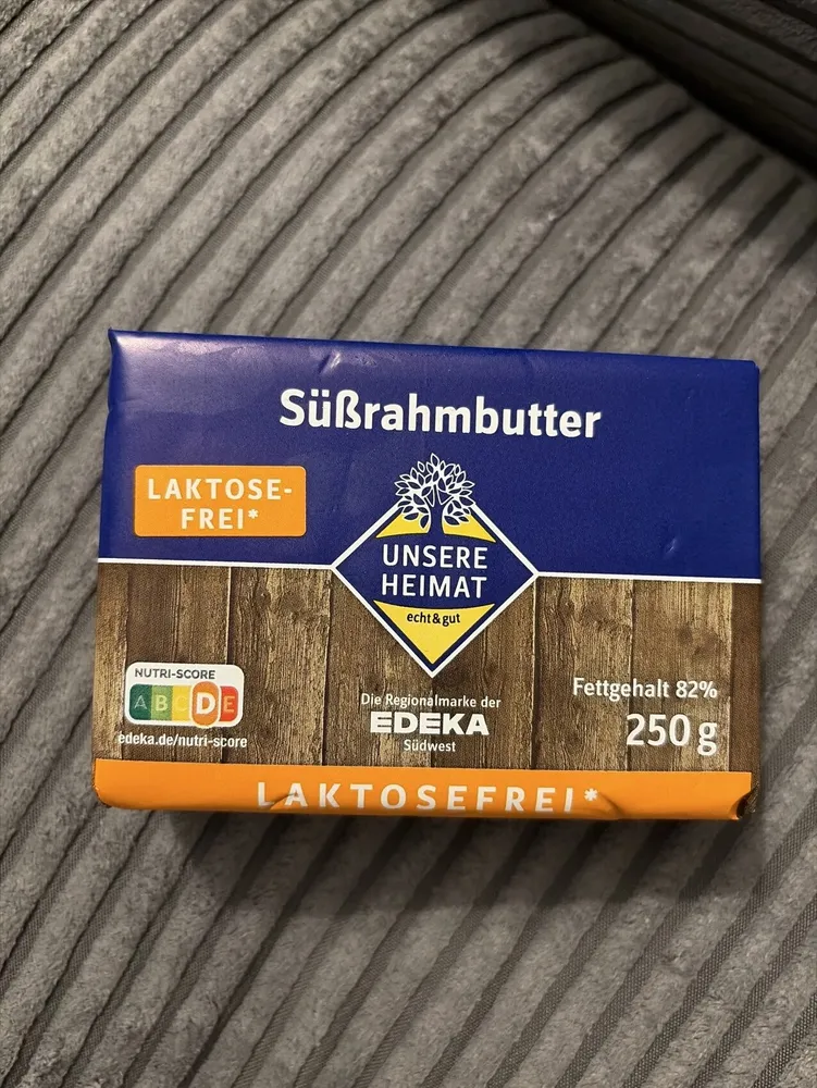 Süßrahmbutter Laktosefrei