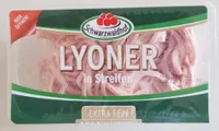 Schwarzwaldhof Lyoner in Streifen geschnitten