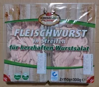 Fleischwurst in Streifen