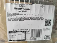 Minutensteaks Schwein