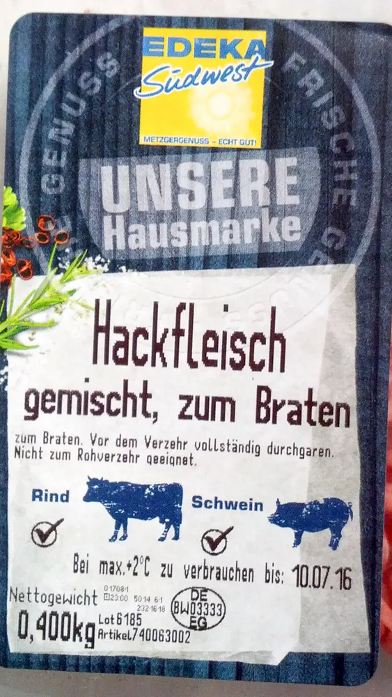 Hackfleisch gemischt