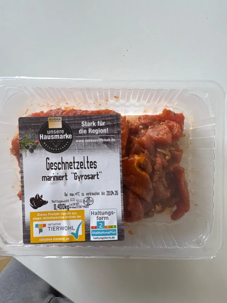 Geschnetzeltes Gyros Art