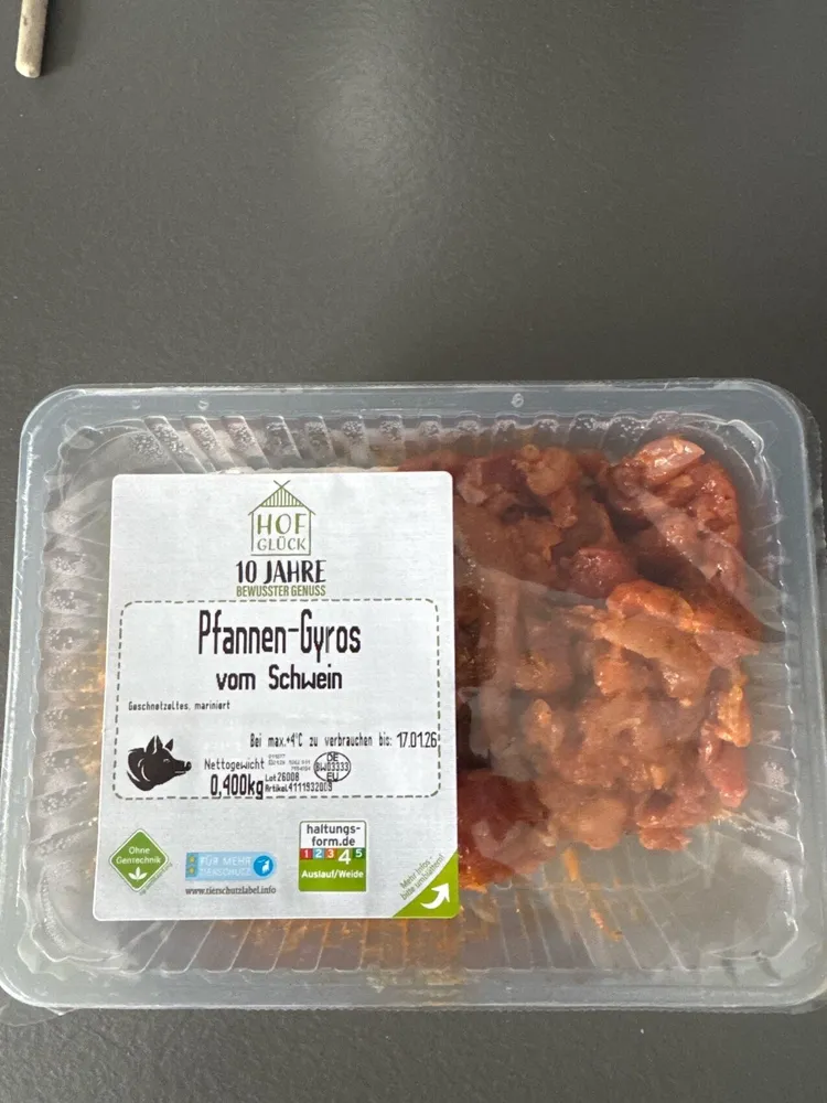 Pfannen-Gyros vom Schwein