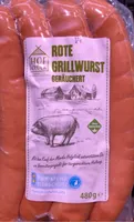 Rote Grillwurst geräuchert