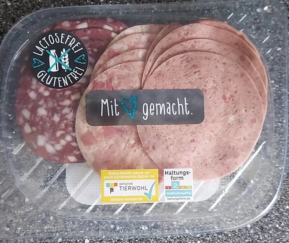 Aufschnitt mit Schwartenmagen Blutwurst Leberrolle