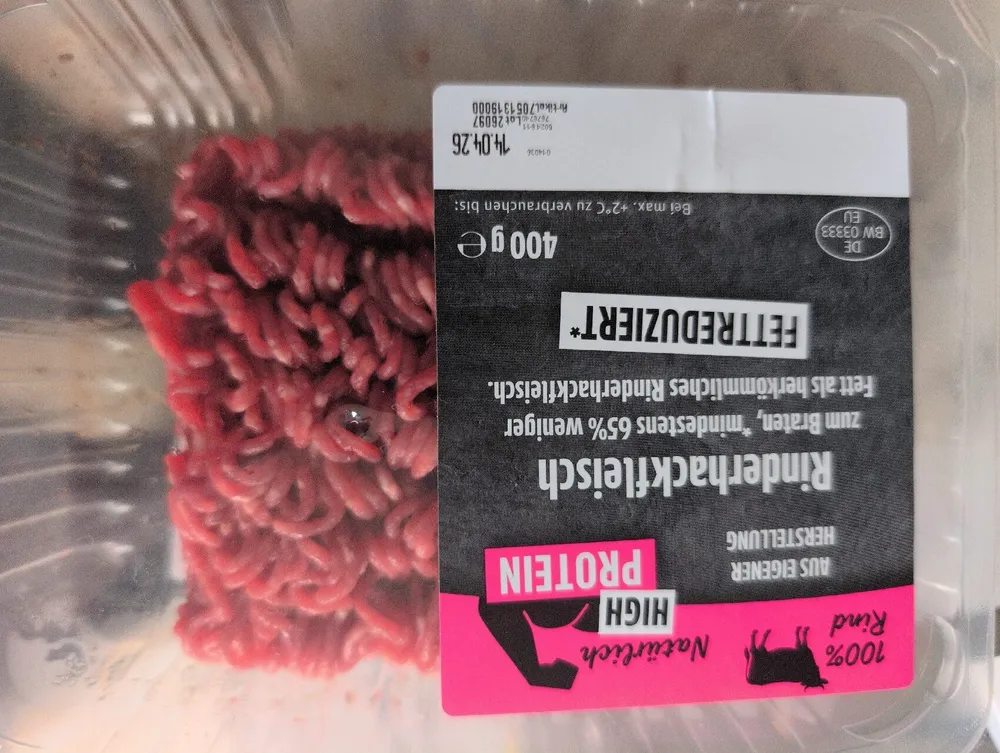 Rinderhackfleisch fettreduziert, zum Braten