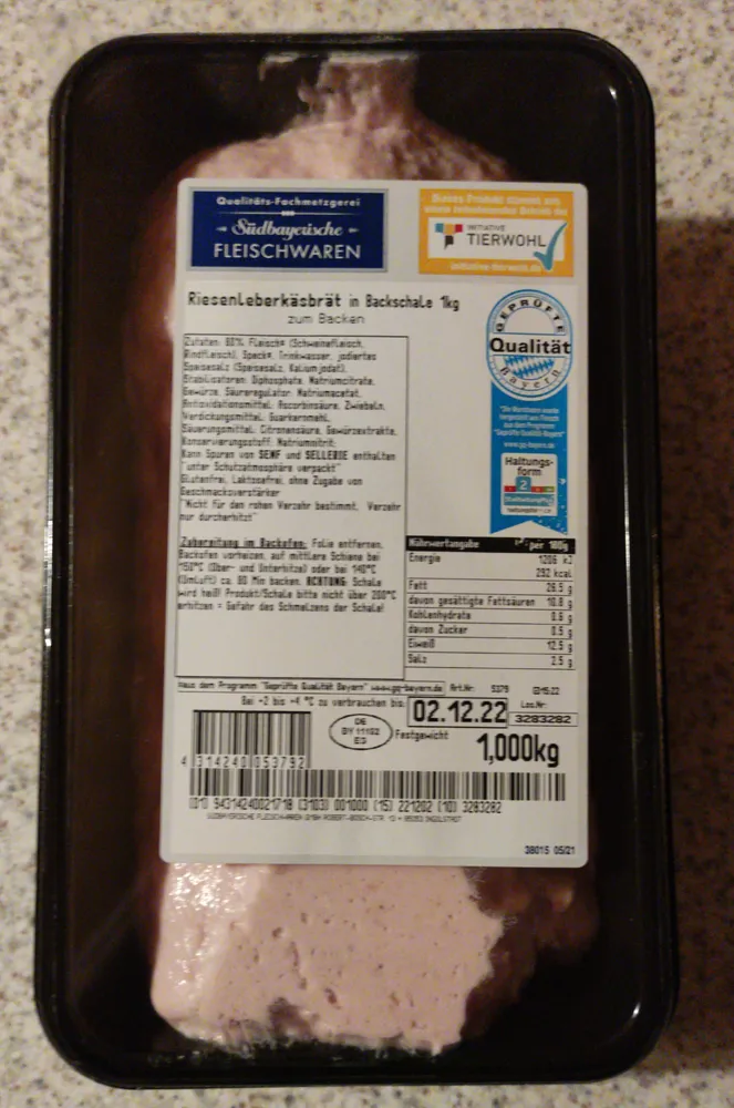 Riesenleberkäsbrät