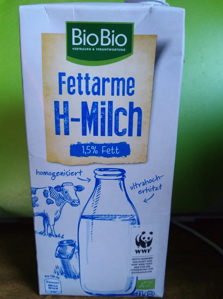 Fettarme H-Milch 1,5%