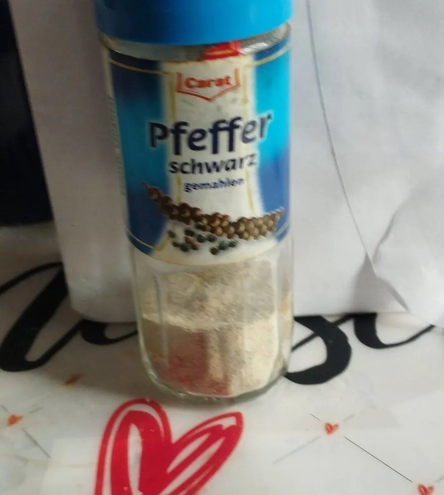 Pfeffer schwarz gemahlen